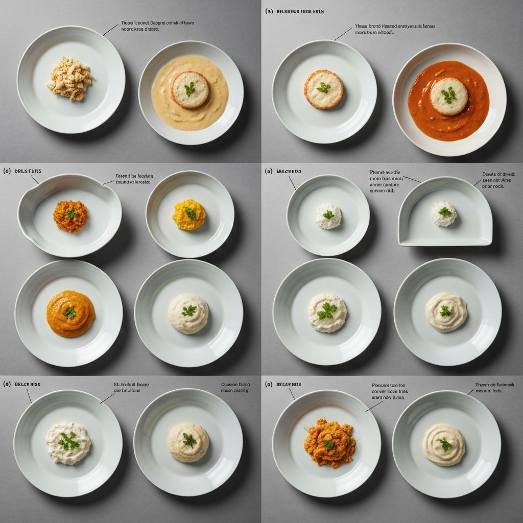 Demonstration of optical illusion with same food quantity appearing different in different containers